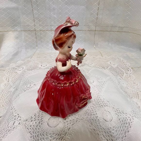 Vintage Arnart Cherchez La Femme 7616 Figurine, Vintage 1950s Ceramic Figurine, - Picture 8 of 10
